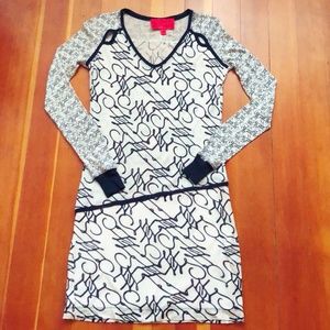 Z Spoke Zac Posen Graphic Logo T Shirt Dress